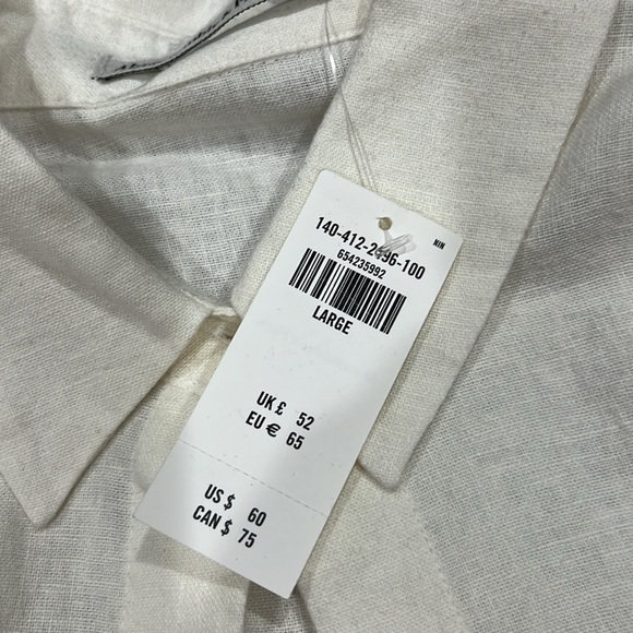 Abercrombie and Fitch linen button down shirt size large - Picture 4 of 4